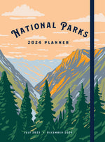 Book cover for National Parks 2024 Weekly Planner: July 2023 - December 2024