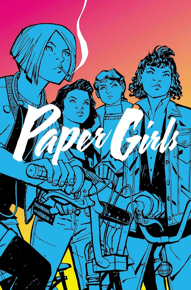 Book cover for Paper Girls, Volume 1