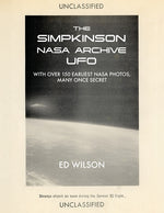 Book cover for Simpkinson NASA Archive UFO: With Over 150 Earliest NASA Photos, Many Once Secret
