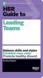 Book cover for HBR Guide to Leading Teams