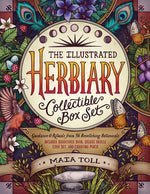 Book cover for The Illustrated Herbiary Collectible Box Set: Guidance and Rituals from 36 Bewitching Botanicals; Includes Hardcover Book, Deluxe Oracle Card Set, and