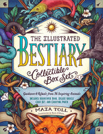 Book cover for The Illustrated Bestiary Collectible Box Set: Guidance and Rituals from 36 Inspiring Animals; Includes Hardcover Book, Deluxe Oracle Card Set, and Car