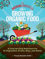 Book cover for The Backyard Homestead Guide to Growing Organic Food: A Crop-By-Crop Reference for 62 Vegetables, Fruits, Nuts, and Herbs