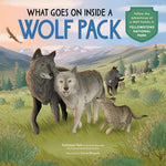 Book cover for What Goes on Inside a Wolf Pack: Follow the Adventures of a Wolf Family in Yellowstone National Park