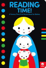 Book cover for Reading Time!: A Tummy Time First Words Book for Babies