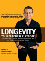 Book cover for Longevity: Your Practical Playbook on Sleep, Diet, Exercise, Mindset, Medications, and Not Dying from Something Stupid