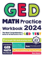 Book cover for GED Math Practice Workbook: The Most Comprehensive Review for the Math Section of the GED Test