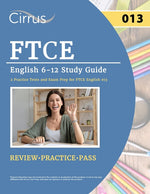 Book cover for FTCE English 6-12 Study Guide: 2 Practice Tests and Exam Prep for FTCE English 013