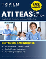 Book cover for ATI TEAS 7th Edition 2025-2026 Study Guide: 1200+ Practice Test Questions and TEAS Exam Prep