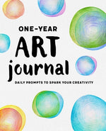 Book cover for One-Year Art Journal: Daily Prompts to Spark Your Creativity