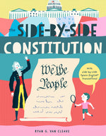 Book cover for Side-By-Side Constitution: An Unabridged Tour of America's Founding Document with Side-By-Side Plain-English Translations, Definitions, Historical Con