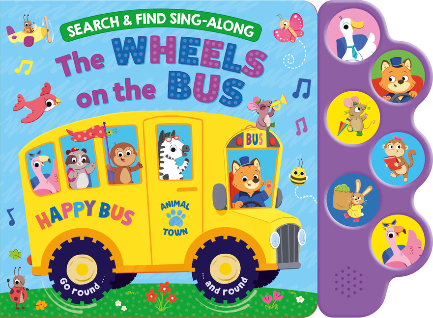 Book cover for Search & Find: Wheels on the Bus (6-Button Sound Book)