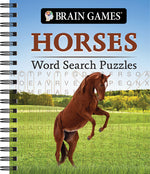 Book cover for Brain Games - Horses Word Search Puzzles