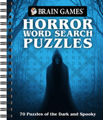 Book cover for Brain Games - Horror Word Search Puzzles: 70 Puzzles of the Dark and Spooky