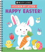 Book cover for Brain Games - Sticker by Letter: Happy Easter!