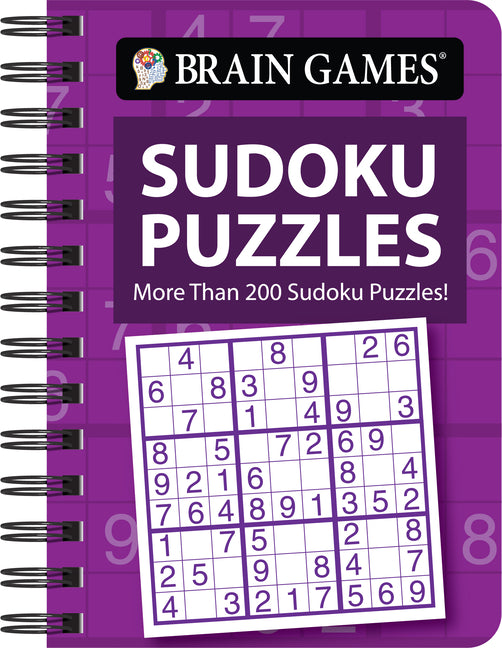 Book cover for Brain Games - To Go - Sudoku Puzzles: More Than 200 Sudoku Puzzles! (Purple)