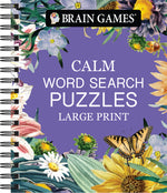 Book cover for Brain Games - Calm: Word Search - Large Print