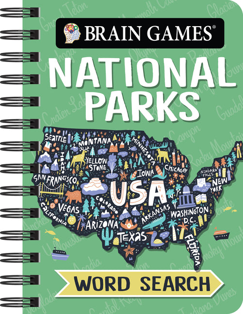 Book cover for Brain Games - To Go - National Parks Word Search