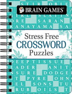 Book cover for Brain Games - To Go - Stress Free: Crossword Puzzles (Teal): Volume 2