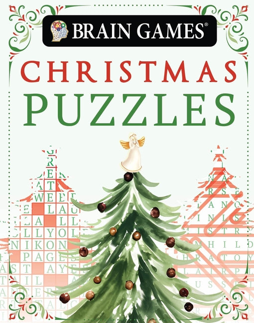 Book cover for Brain Games - Take-Along - Christmas Puzzles (Stocking Stuffer - Christmas Tree Cover): Volume 1