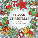 Book cover for Classic Christmas Coloring (Keepsake Coloring Book) - Relaxing Holiday Designs Plus Quotes