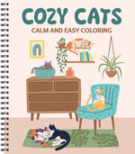 Book cover for Calm and Easy Coloring: Cozy Cats