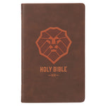 Book cover for KJV Kids Bible, 40 Pages Full Color Study Helps, Presentation Page, Ribbon Marker, Holy Bible for Children Ages 8-12, Lion Emblem Faux Leather Flexibl