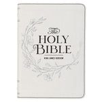 Book cover for KJV Bible Compact Large Print Faux Leather White