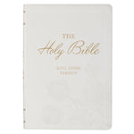 Book cover for KJV Bible Super Giant Print Faux Leather White