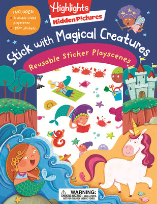 Book cover for Stick with Magical Creatures Reusable Sticker Playscenes