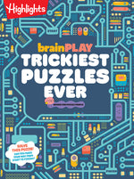 Book cover for Brainplay Trickiest Puzzles Ever: Book of Perplexing Brain Teasers, Logic Puzzles, Riddles, Thinking Games and More Problem Solving Fun for Kids 7 and