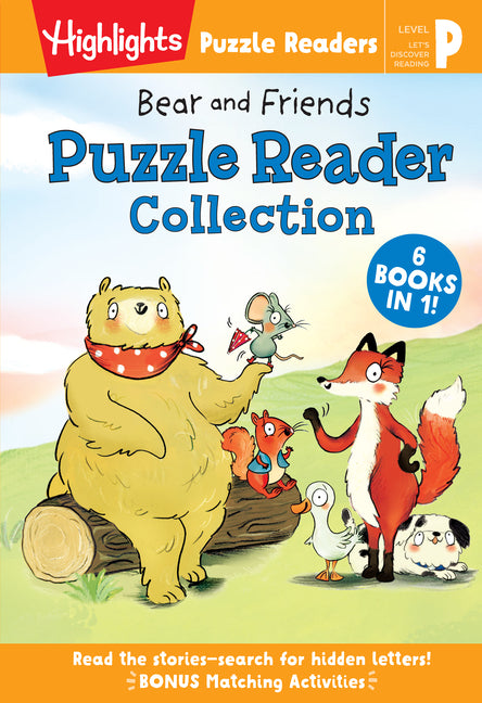 Book cover for Bear and Friends Puzzle Reader Collection: Level P 6-In-1 Story Collection for Beginner Readers, Early Reading Kids Books with Fun Puzzles
