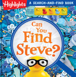 Book cover for Can You Find Steve?: A Hide-And-Seek Puzzle Adventure with Find It Games and Challenges, Scavenger Hunt Duck Book for Kids Ages 6-9
