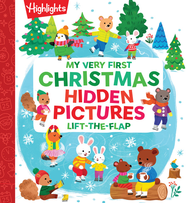 Book cover for My Very First Christmas Hidden Pictures Lift-The-Flap: Christmas Lift-A-Flap Board Book with Hidden Pictures Puzzles for Babys First Christmas Gift