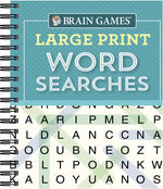 Book cover for Brain Games - Large Print Word Searches (Teal)