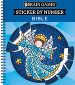 Book cover for Brain Games - Sticker by Number: Bible (28 Images to Sticker)