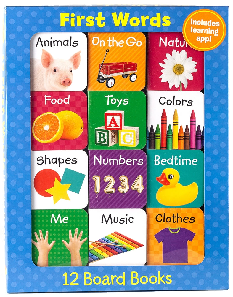 Book cover for First Words (12 Board Book Set)
