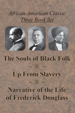 Book cover for African-American Classic Three Book Set - The Souls of Black Folk, Up From Slavery, and Narrative of the Life of Frederick Douglass