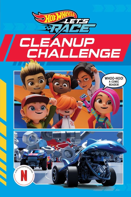 Book cover for Hot Wheels Let's Race: Cleanup Challenge (Comic Reader)