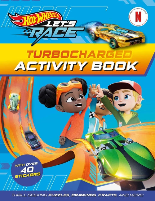 Book cover for Hot Wheels Let's Race: Turbocharged Activity Book