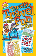 Book cover for Terrific Travel Fun for Kids: Puzzles, Word Searches, Mazes, and More for Kids Who Are Going Places!
