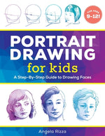 Book cover for Portrait Drawing for Kids: A Step-By-Step Guide to Drawing Faces