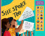 Book cover for She Spoke Too: 14 More Women Who Raised Their Voices and Changed the World