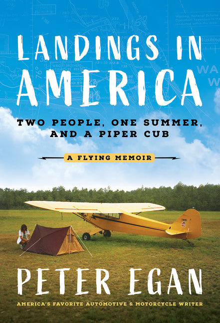 Book cover for Landings in America: Two People, One Summer, and a Piper Cub
