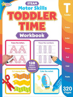 Book cover for Active Minds Toddler Time: A Steam Workbook