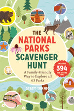 Book cover for The National Parks Scavenger Hunt: A Family-Friendly Way to Explore All 63 Parks
