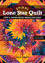 Book cover for Spiral Lone Star Quilt - Print-On-Demand Edition: Strip & Paper-Pieced Medallion Quilt
