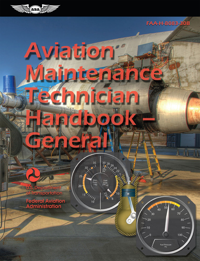 Book cover for Aviation Maintenance Technician Handbook--General (2024): Faa-H-8083-30b