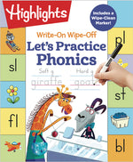 Book cover for Write-On Wipe-Off Let's Practice Phonics