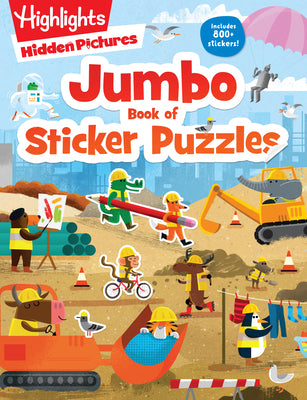 Book cover for Jumbo Book of Sticker Puzzles